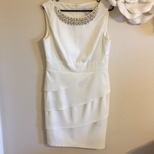 Beautiful White, beaded with pearl, dress